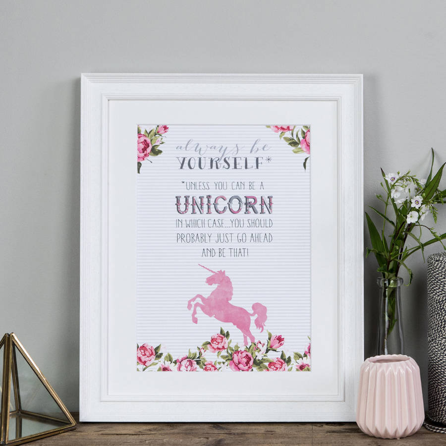 original_be a unicorn print