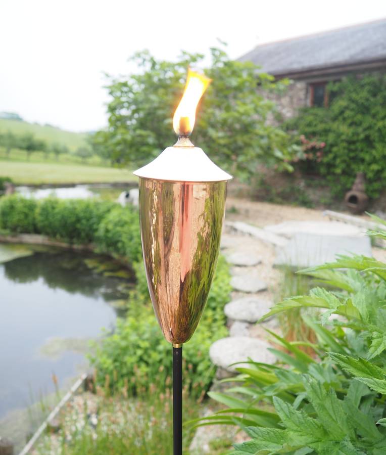 copper garden oil torch by za za homes