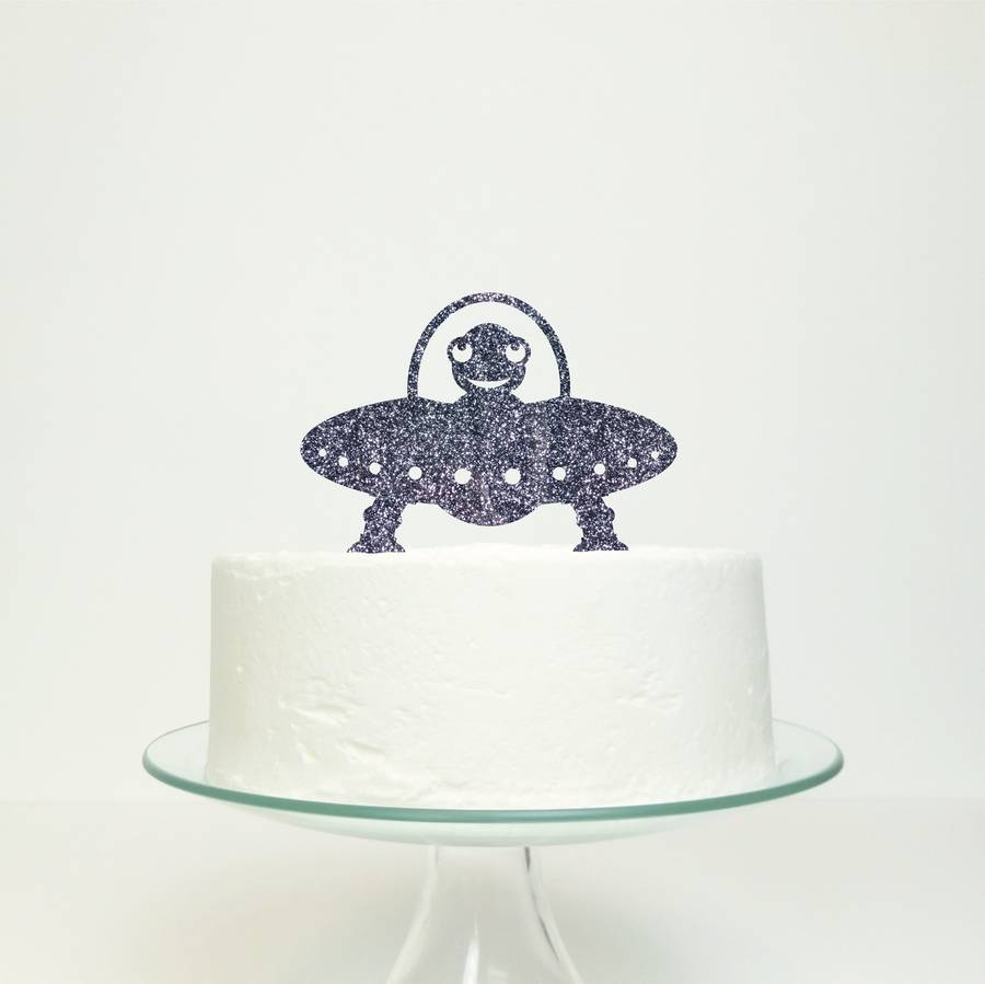 Alien Ufo Cake Topper By Miss Cake 