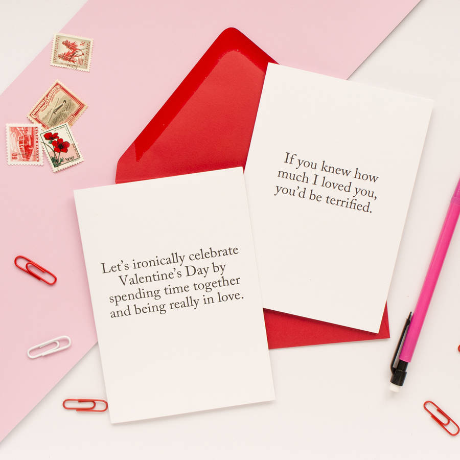 ironic valentine's day card by darwin designs ...