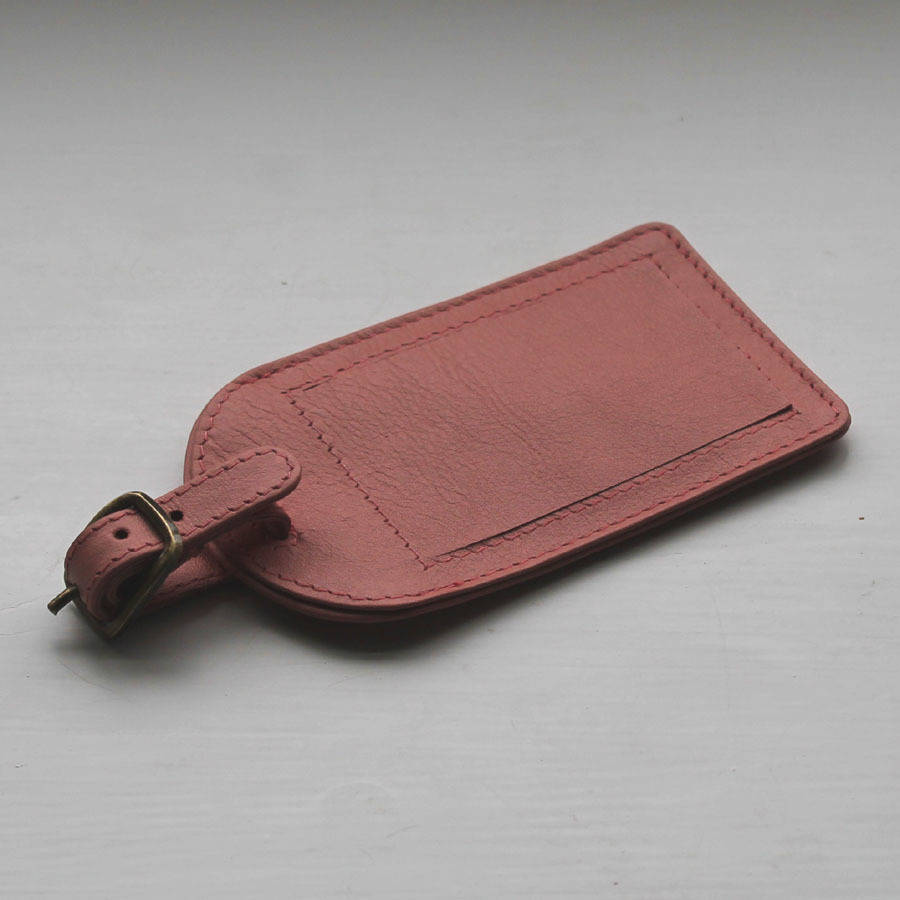 leather luggage tag by nv london calcutta