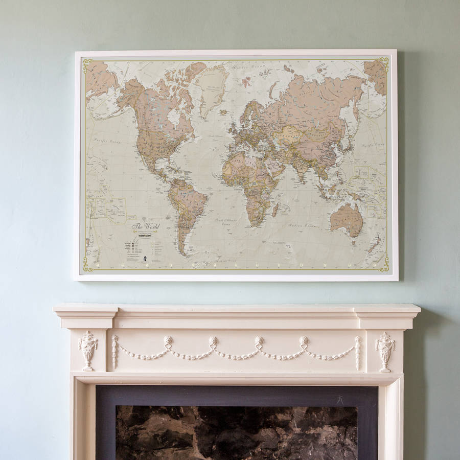 framed antique map of the world by maps international  notonthehighstreet.com Map Of The World Framed Map Of The World Framed framed antique map of the world by maps international  notonthehighstreet.com
