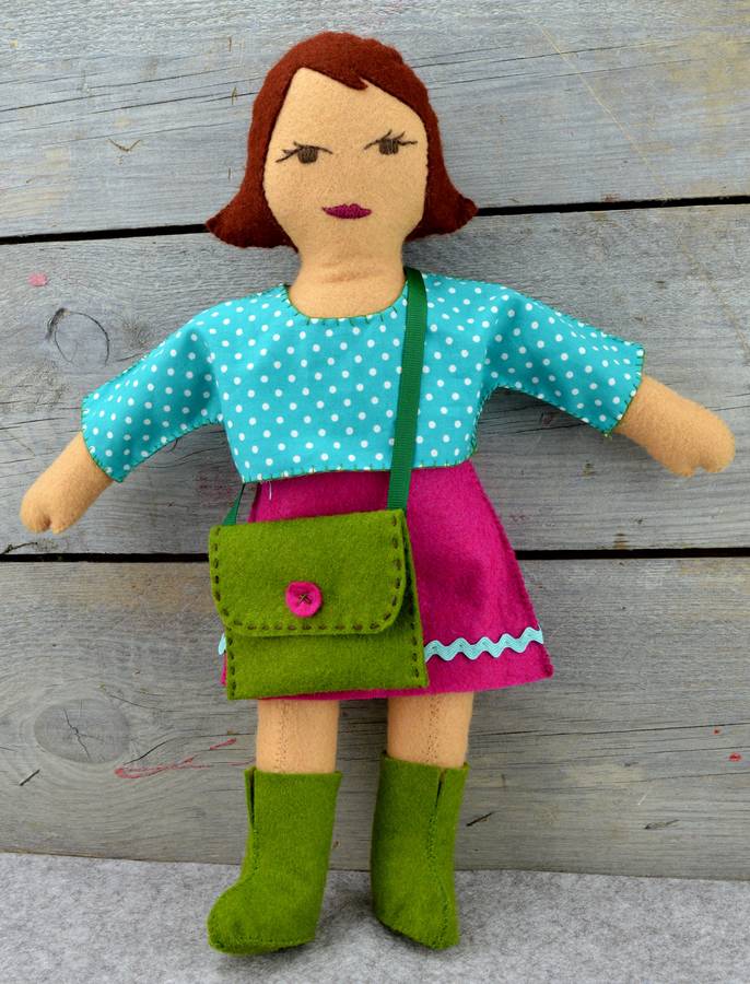 rag doll felt craft kit by corinne lapierre