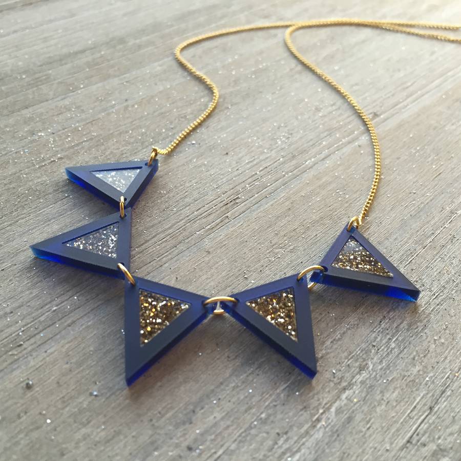 sparkling bunting necklace by sarah keyes contemporary jewellery
