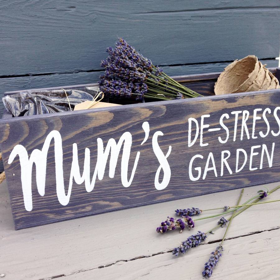 personalised grow your own lavender window box garden by potting shed