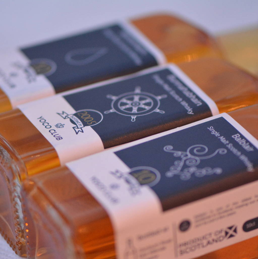 explorer's case of three scotch whiskies by yoco club