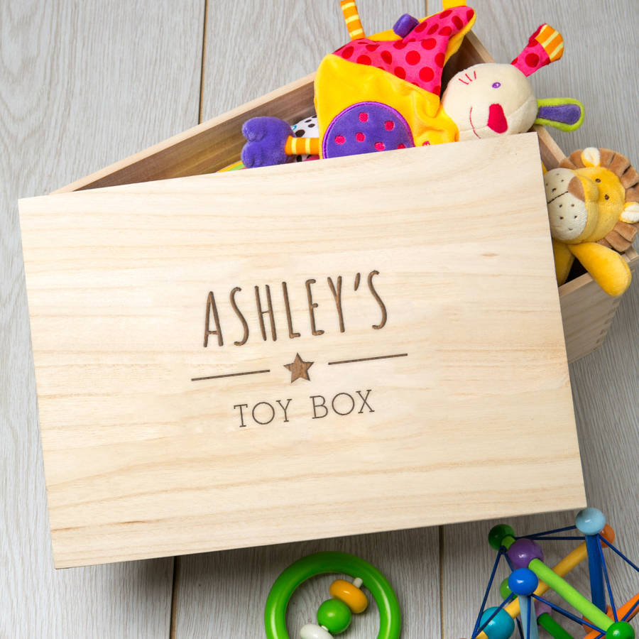 second hand wooden toy box