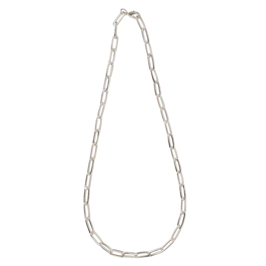 Paperclip Chain Silver Medium Link Width 4mm By Lila Rasa Jewellery