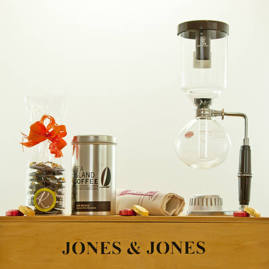 coffee syphon hamper by jones and jones of berwickupontweed