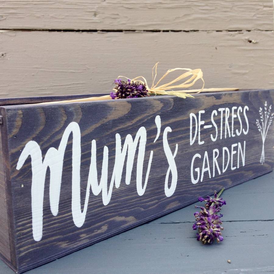 personalised grow your own lavender window box garden by potting shed