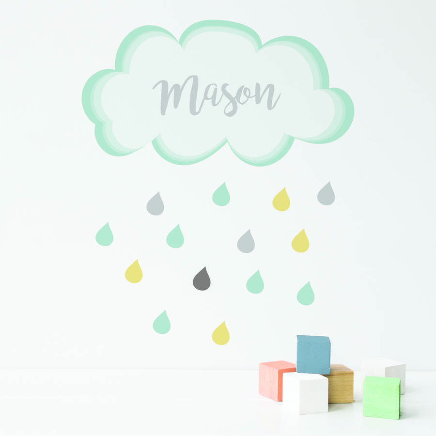 personalised cloud nursery wall sticker by nutmeg notonthehighstreet personalised cloud nursery wall sticker by nutmeg notonthehighstreet