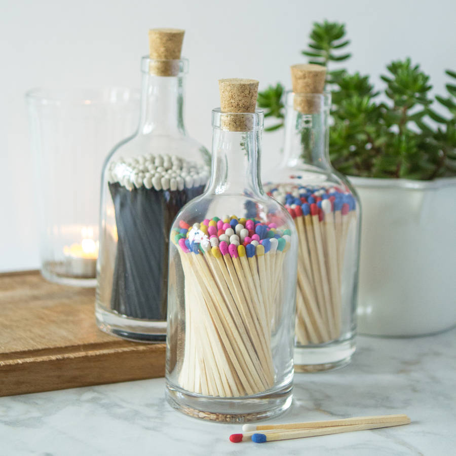 bottle of luxury matches by berylune