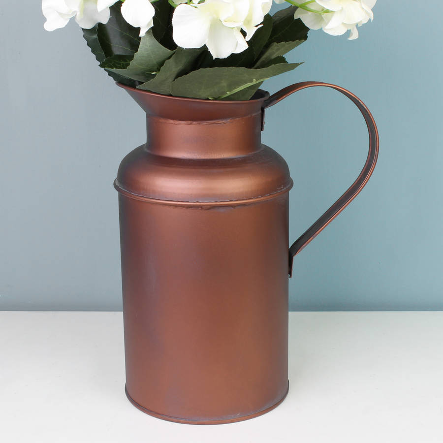 matte copper pitcher vase by dibor