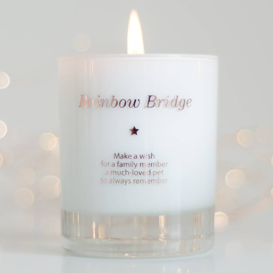 make a wish over rainbow bridge candle by make a wish candle company