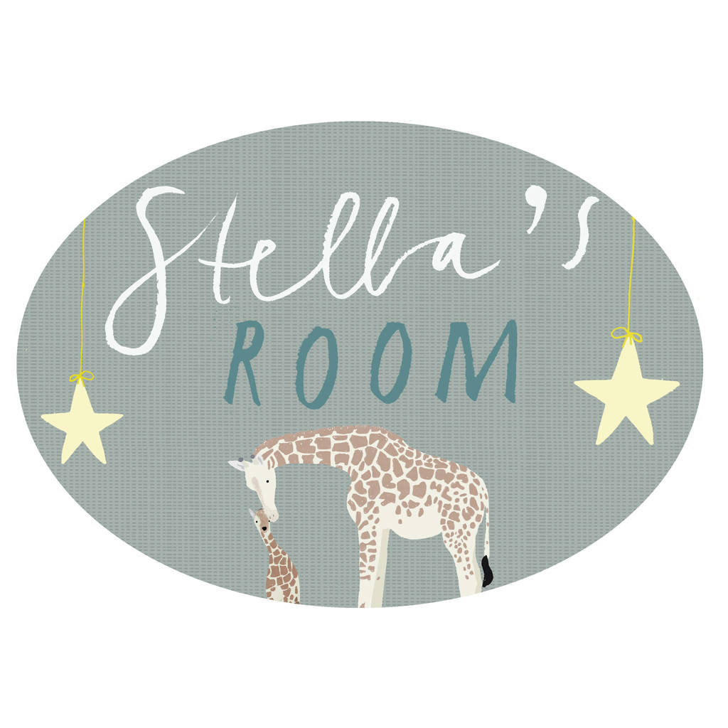 personalised children's room sign by hanna melin | notonthehighstreet.com