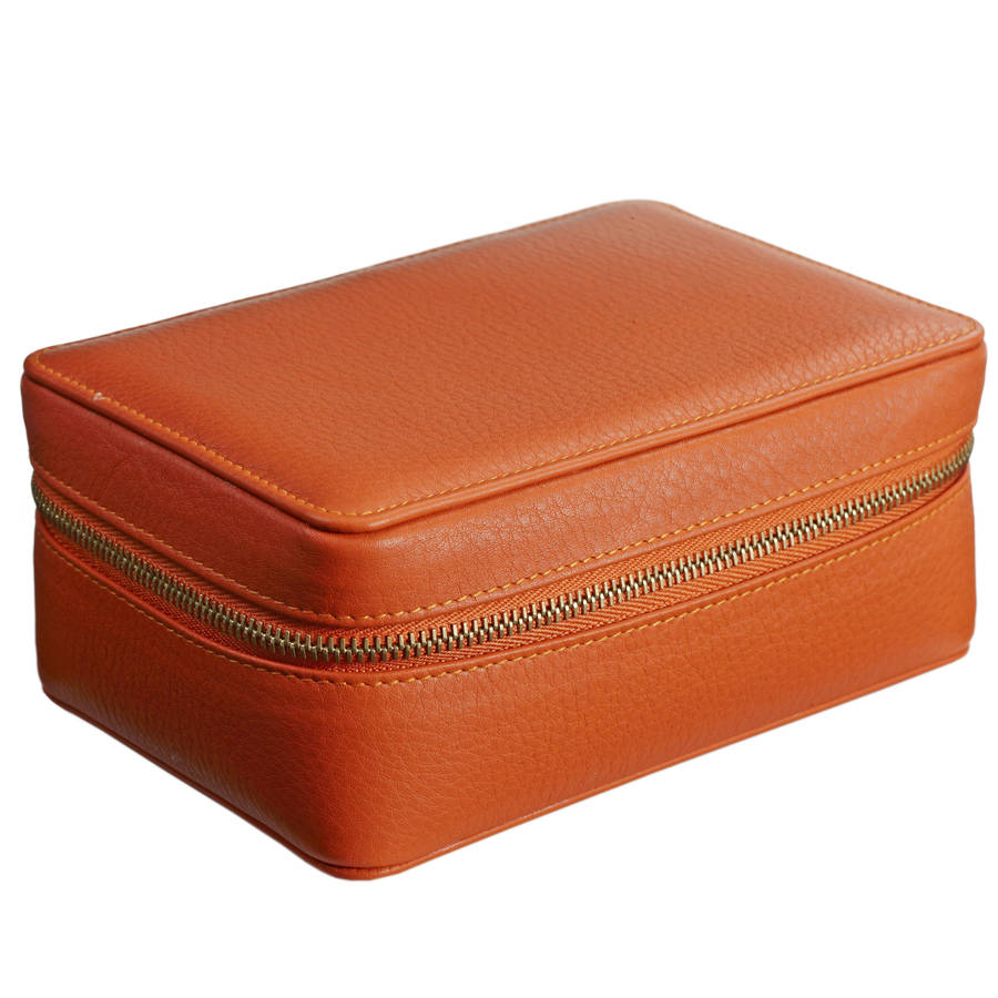 leather jewellery case for travel by stow