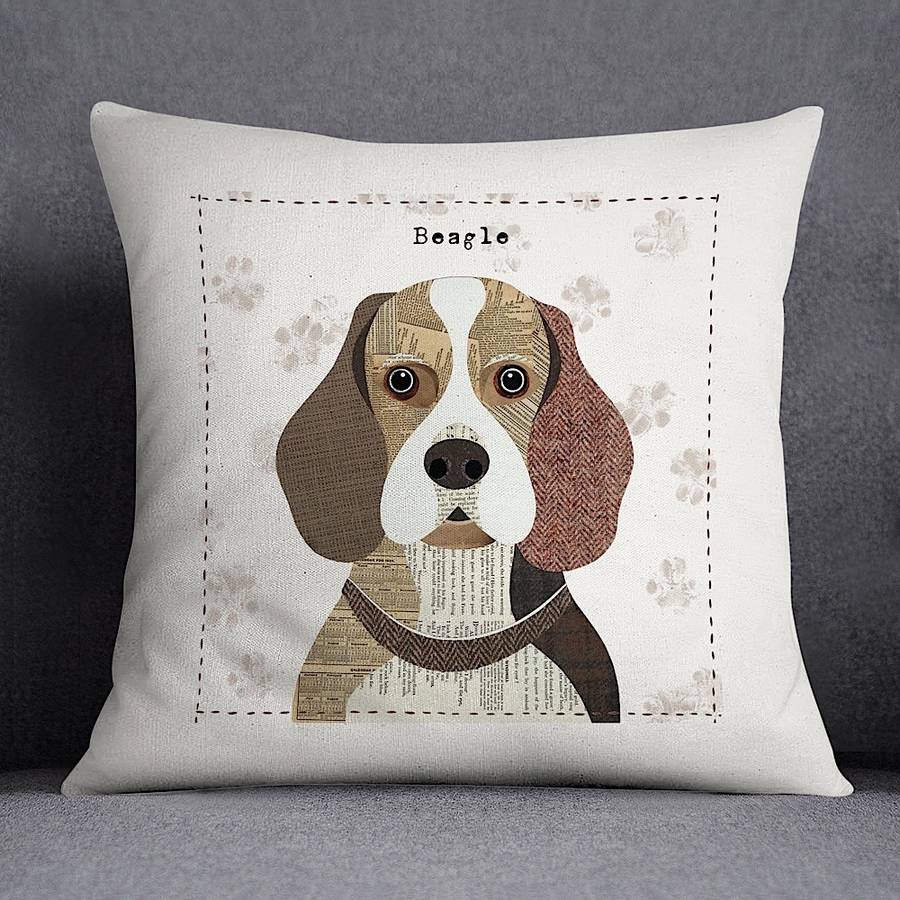 personalised dog cushion