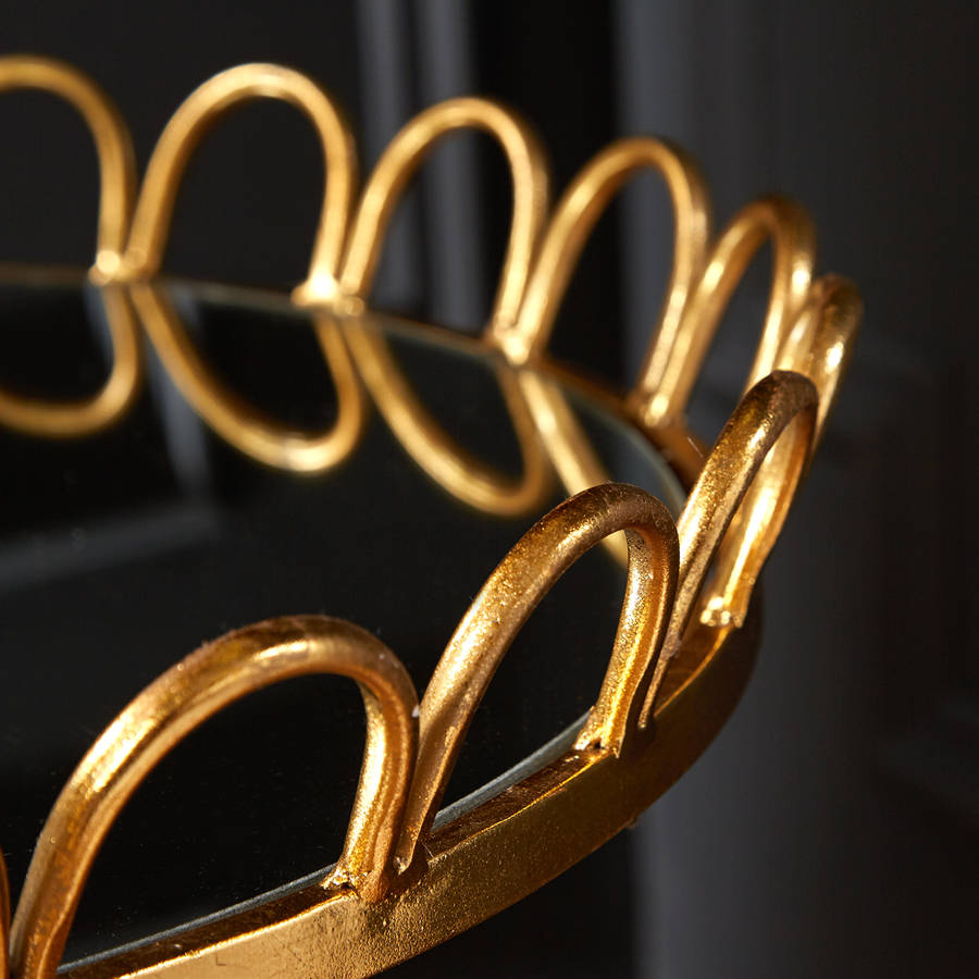 gold leaf arrow leg side table by ella james