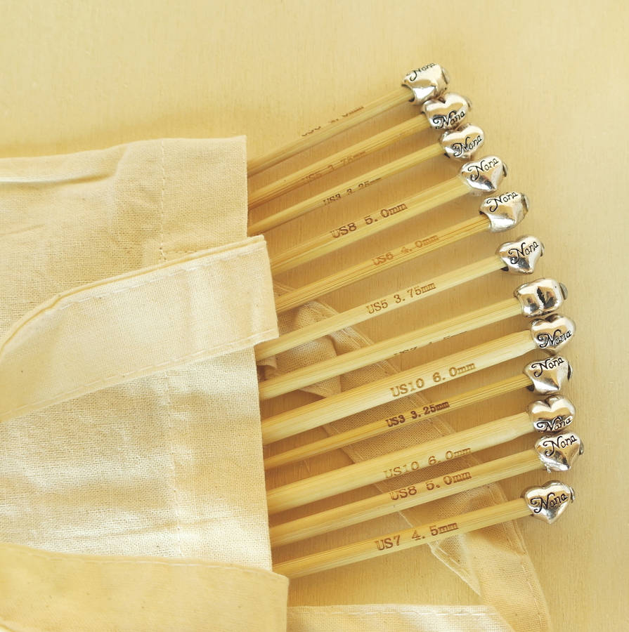 nana knitting needles six pair set by sproglets kits