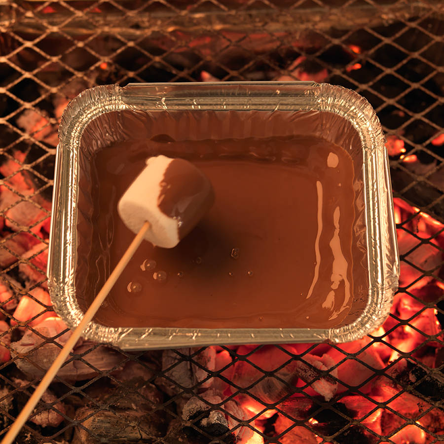 chocolate and marshmallow campfire kit by choc on choc