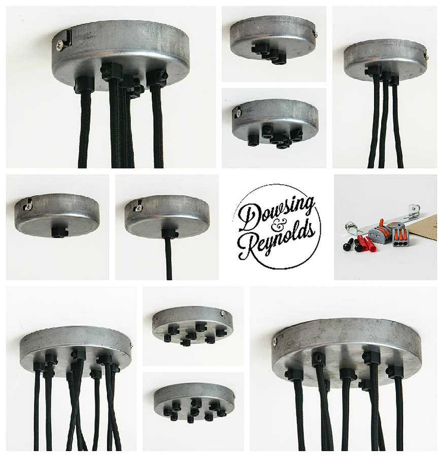 multi outlet ceiling rose for fabric cable by dowsing & reynolds