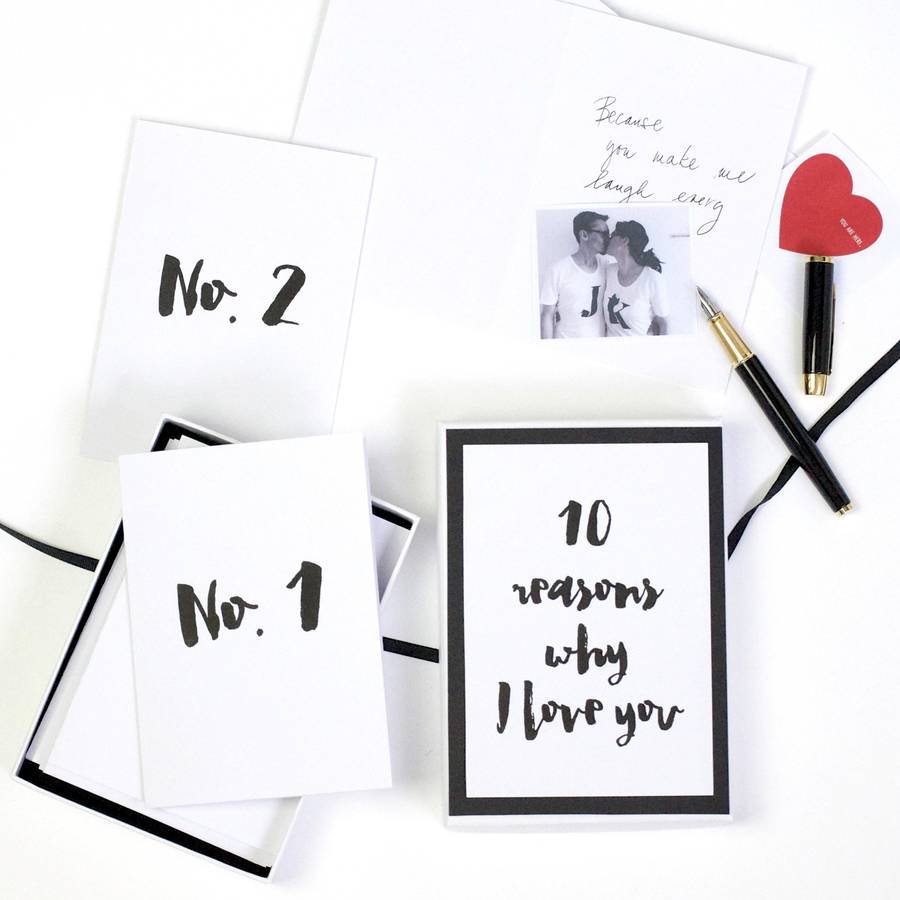 10 Reasons Why I Love You Cards By Sarah And Bendrix