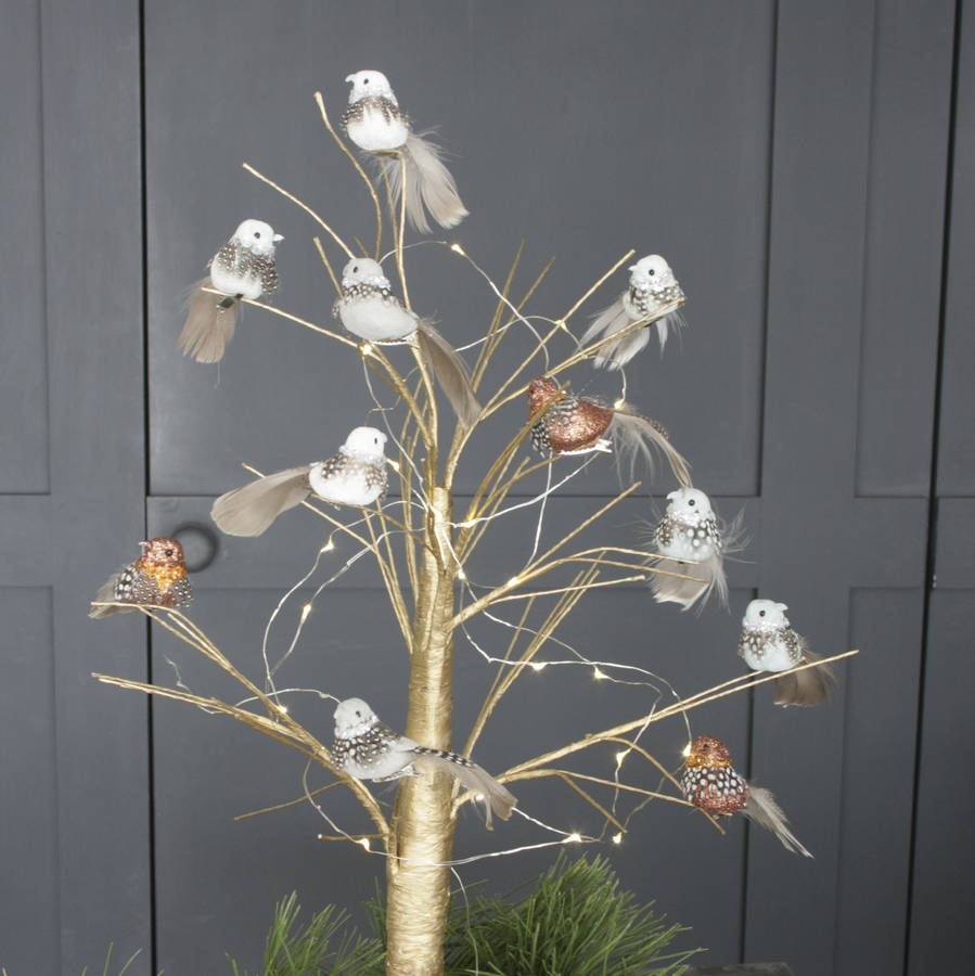 set of two clip on christmas bird decorations by ella set of two clip on christmas bird decorations by ella