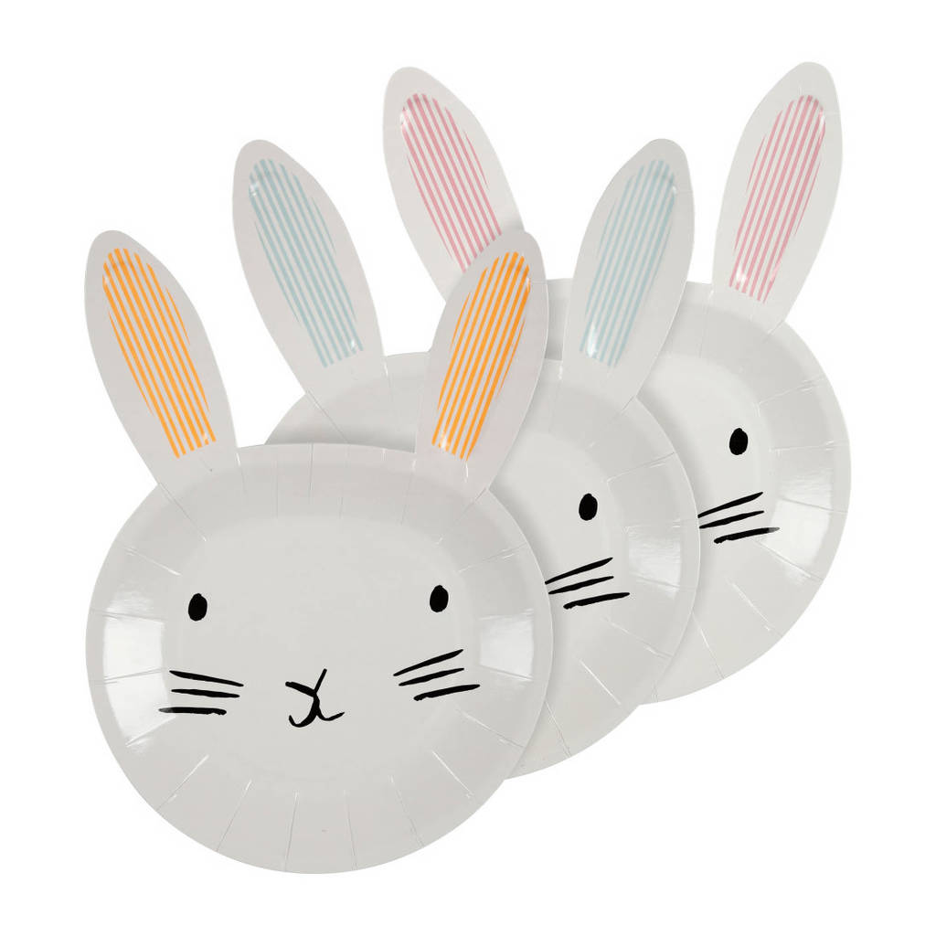 easter bunny rabbit party plate set by little baby company