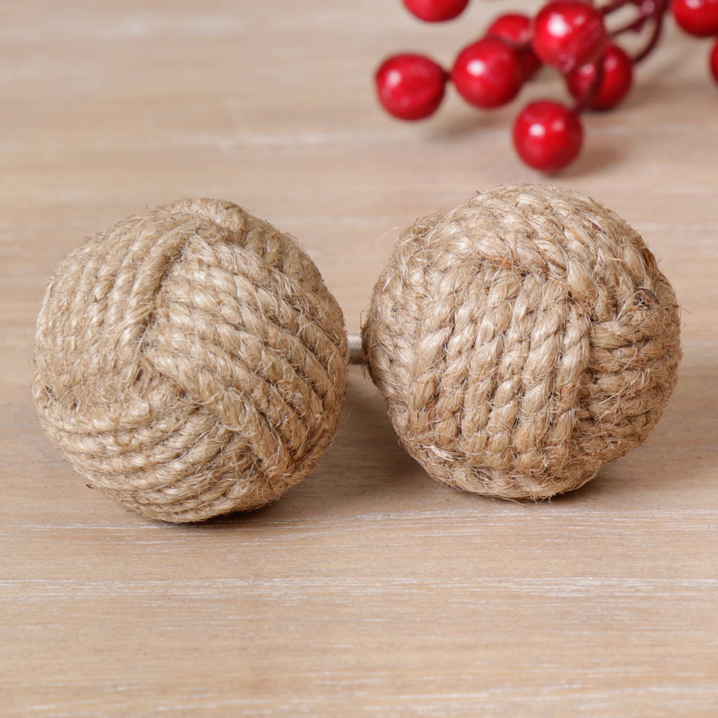 single twisted jute drawer pull by dibor