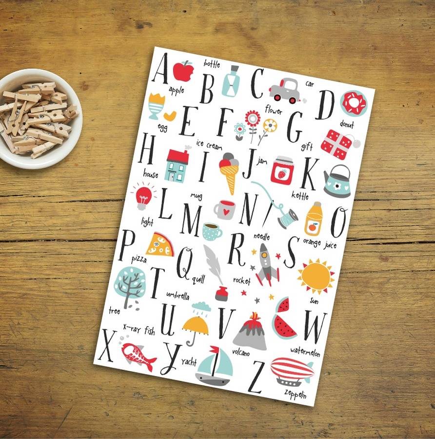 A5 Alphabet Notebook By Ink And Ocean