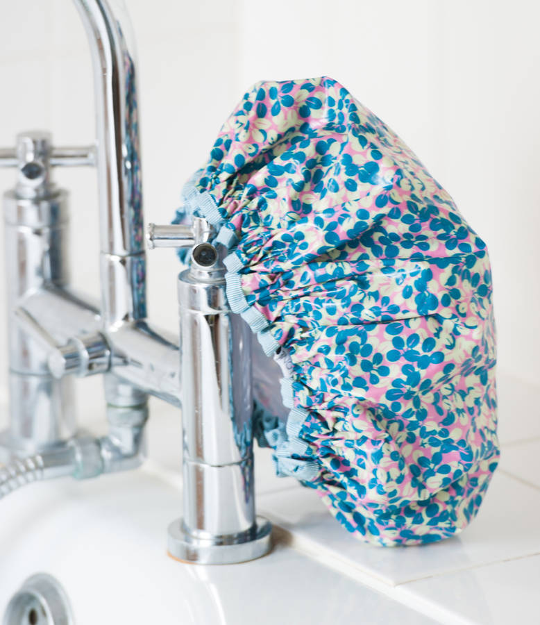 waterproof shower cap in moonlight dapple by caro london