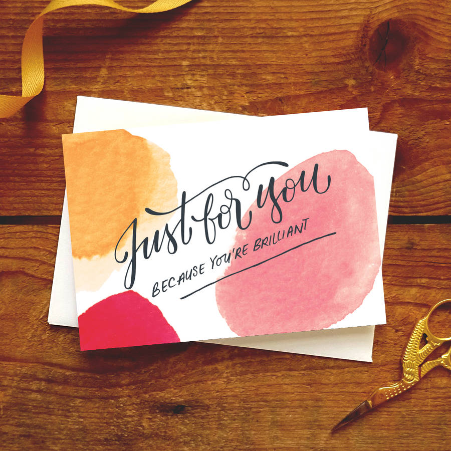 Just Because Card Just For You By Paper Pipit