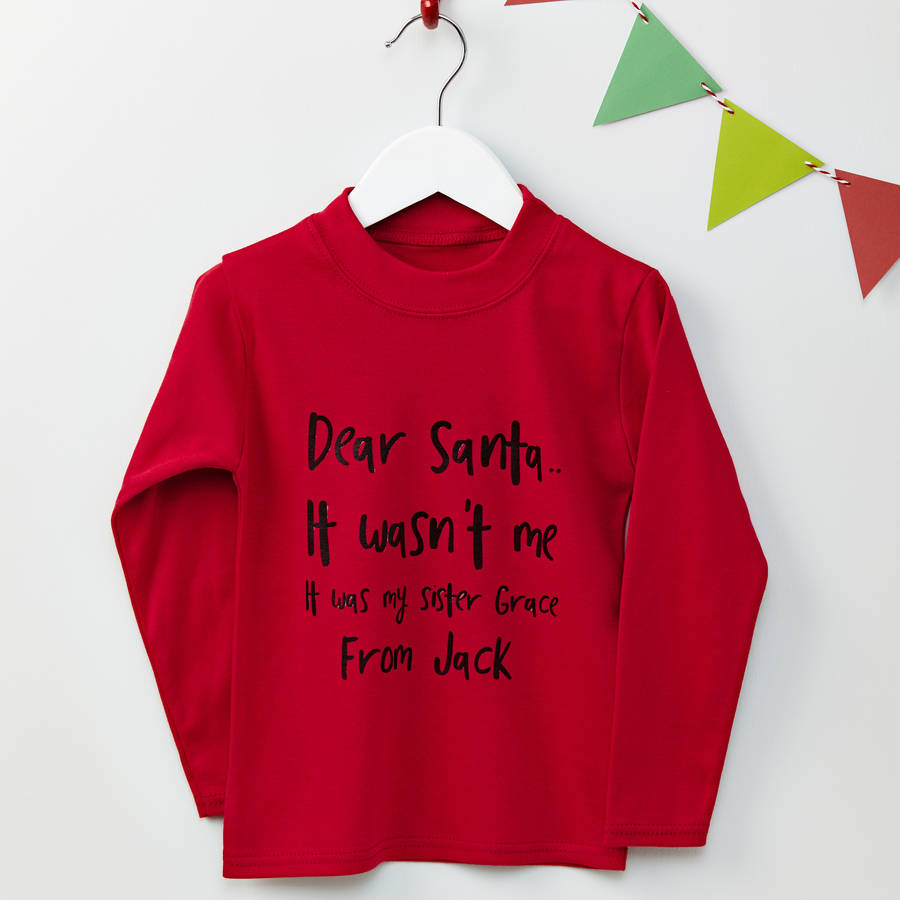 christmas t shirt personalised