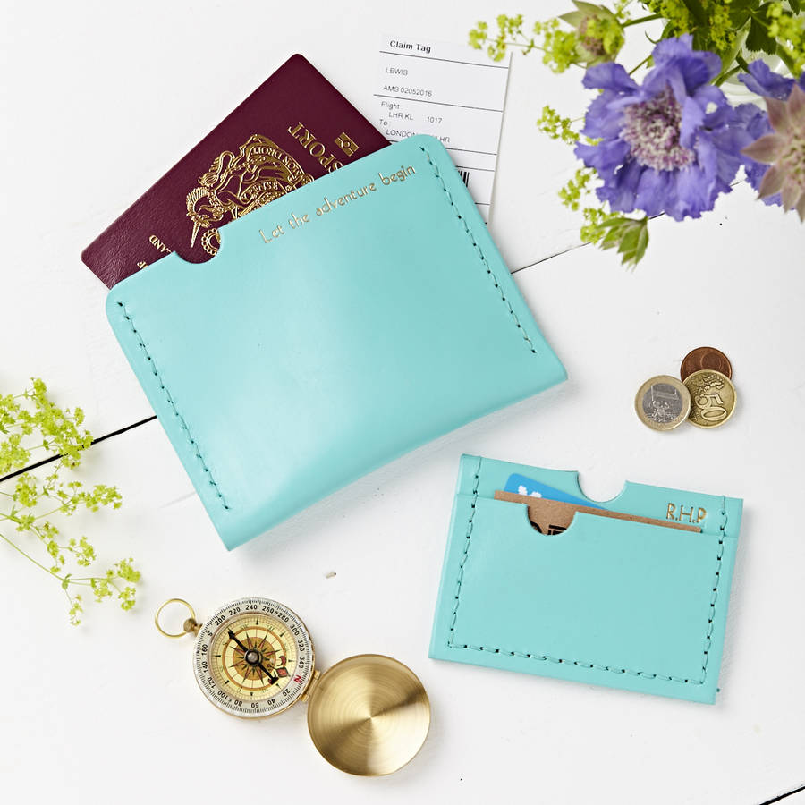personalised passport holder by parkin & lewis