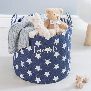 navy toy basket