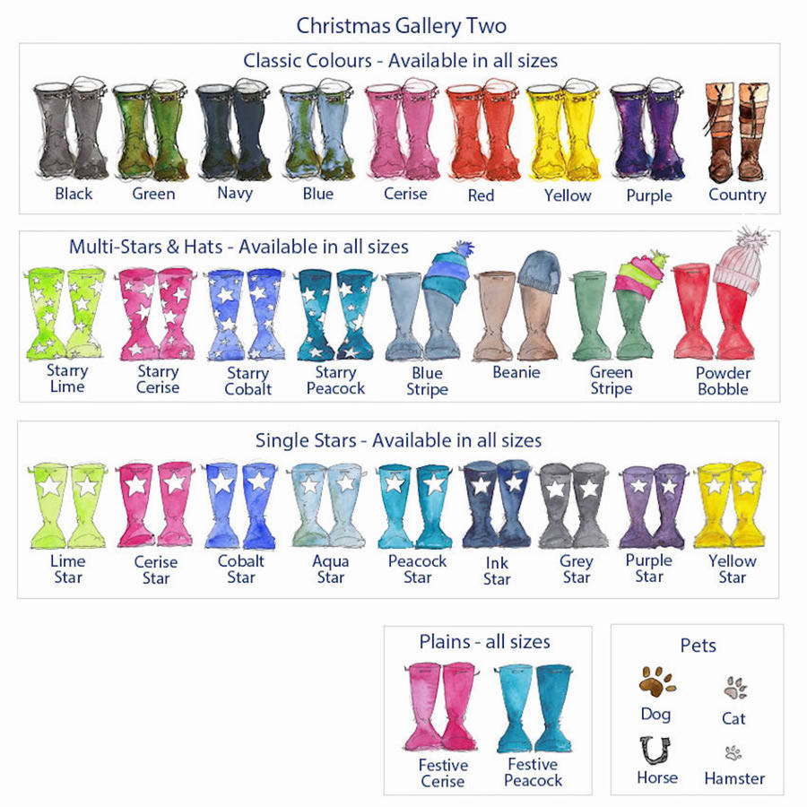 christmas welly boot personalised cushion cover by this is nessie