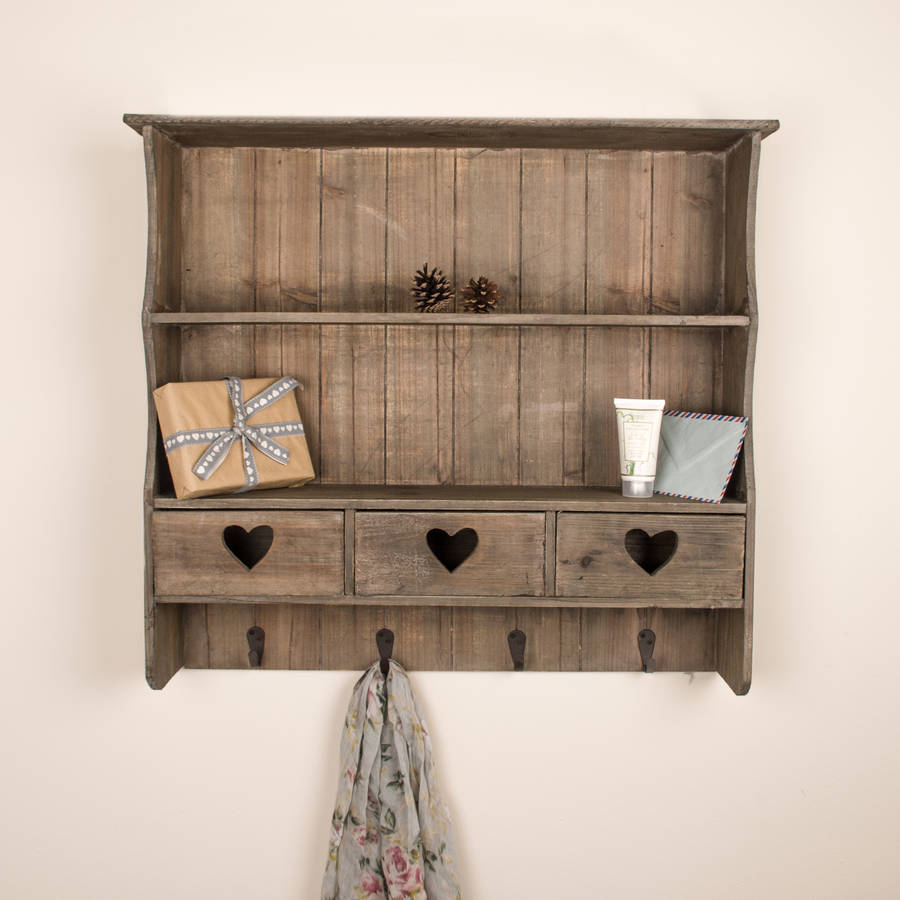 wooden shelving unit with storage drawers by dibor