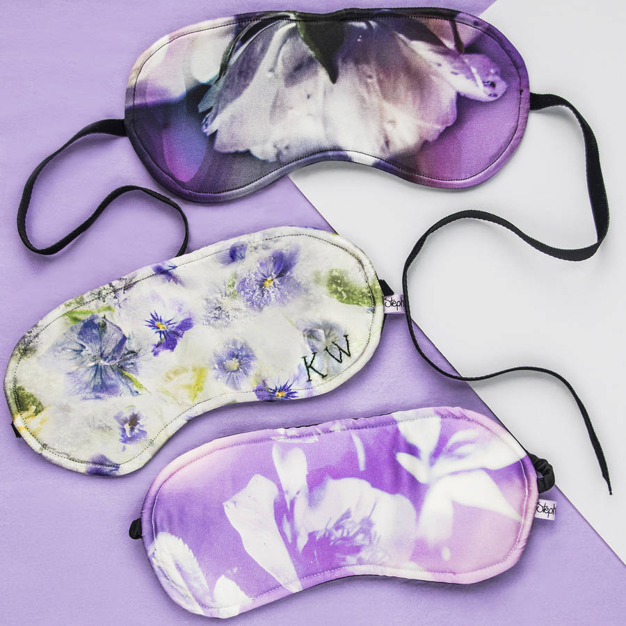 personalised silk eye mask by stephieann