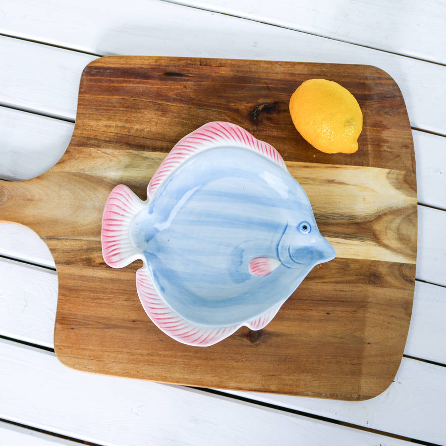 tropical fish serving dish by bonnie and bell