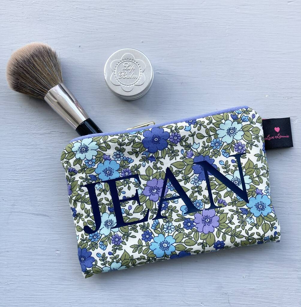 Personalised Vintage Inspired Floral Make Up Bag By Love Lammie Co