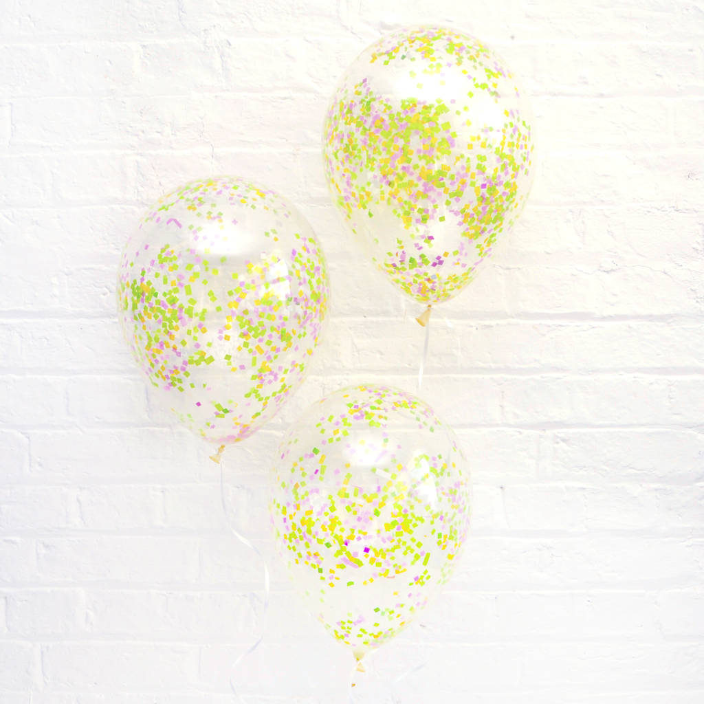 confetti balloon kit by peach blossom