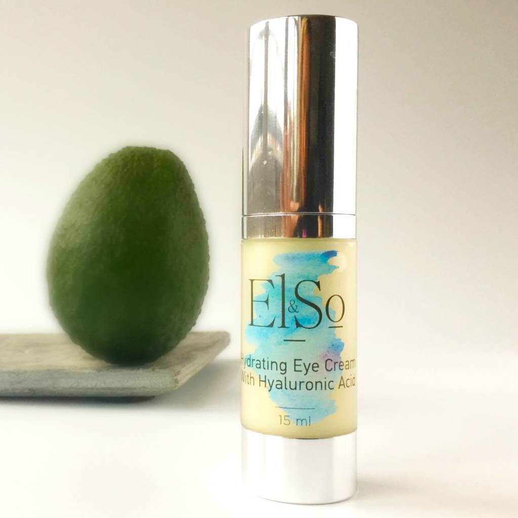 hydrating eye cream with hyaluronic acid by el&so