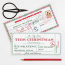 personalised christmas ticket by velvet ribbon | notonthehighstreet.com