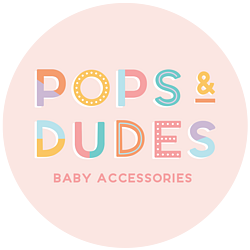 Pops and dudes ~ personalised dummy clips and personalised Teething toys.