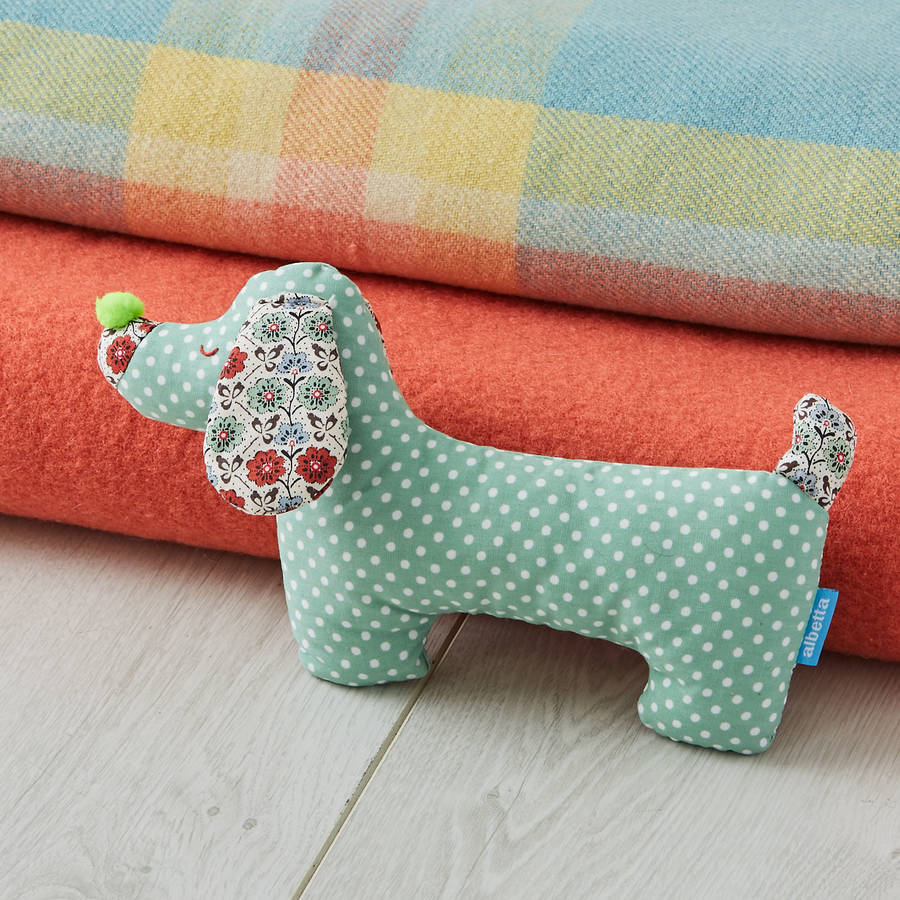 cuddly sausage dog toy