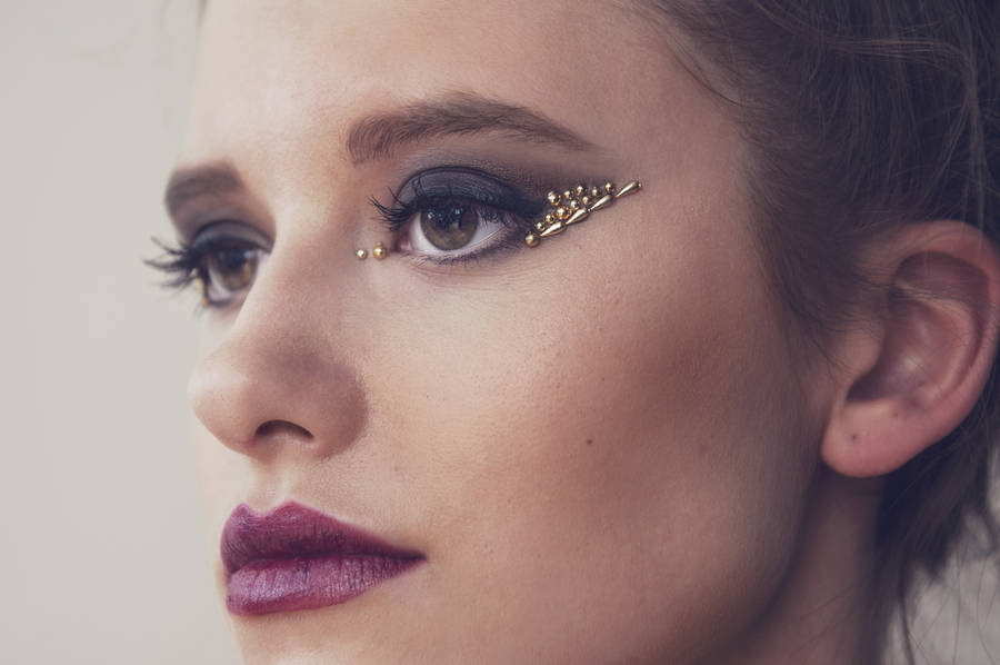 gold sphinx eye jewels by in your dreams