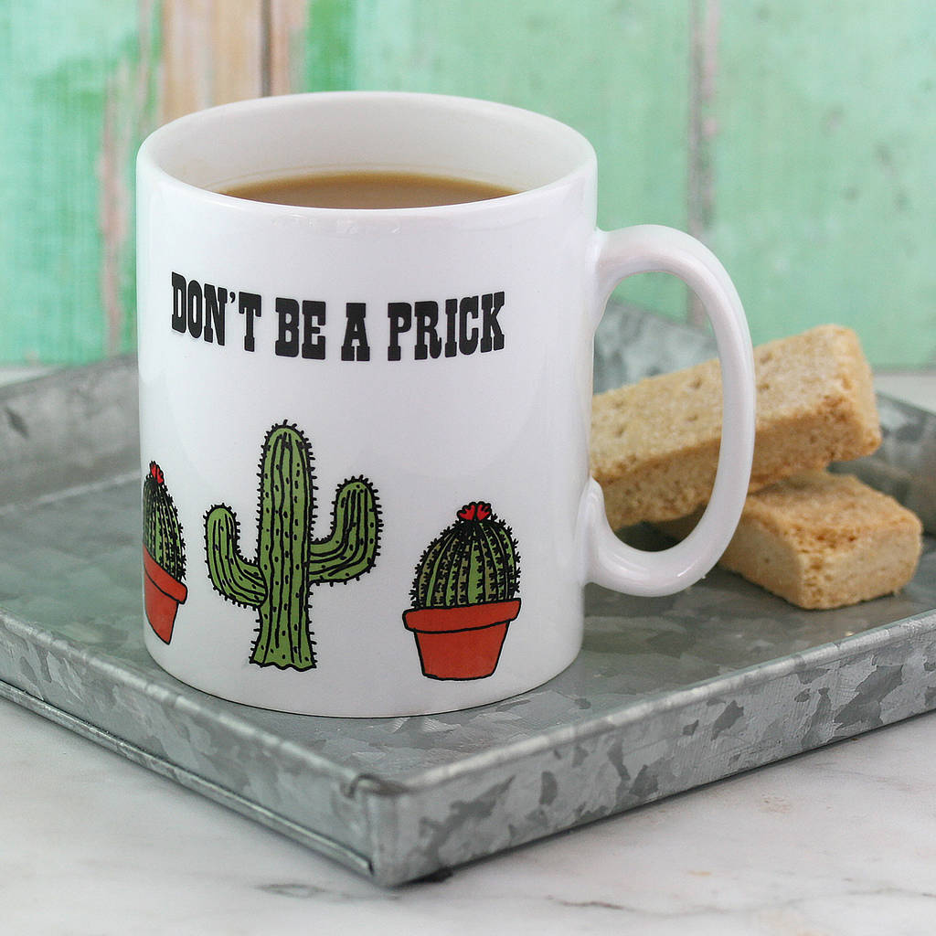 personalised cactus mug by so close