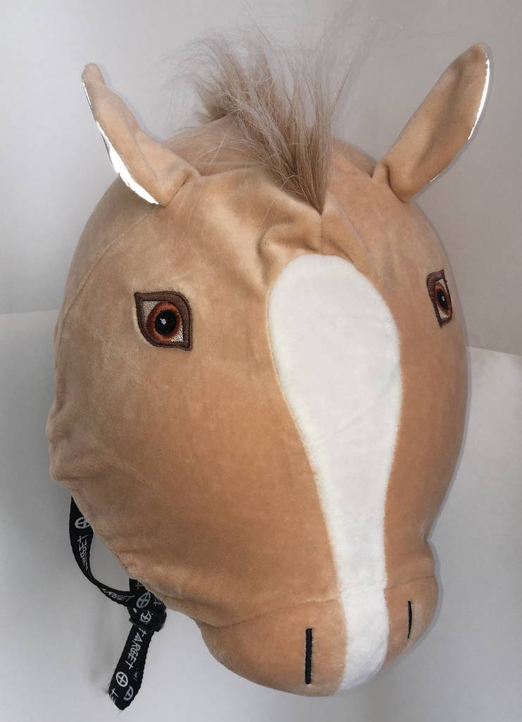 pony style helmet cover for horse riding /bike/ski by the happy