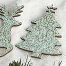 vintage duck egg blue christmas and wedding decorations by artcuts