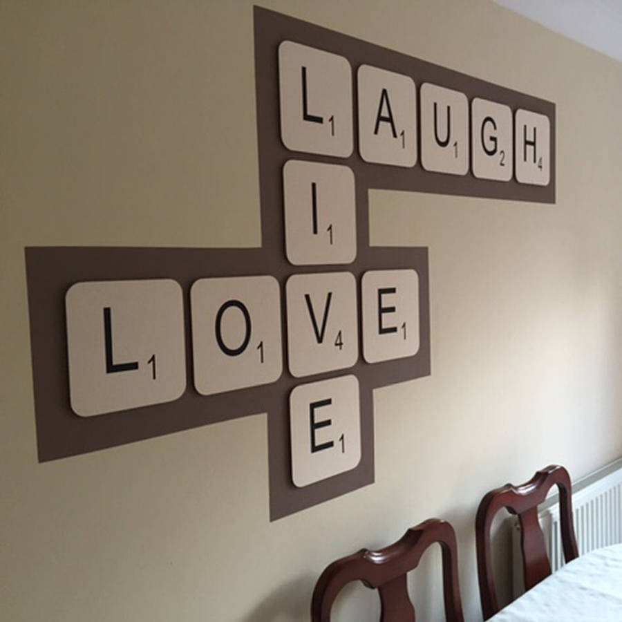 giant scrabble wall letter by copperdot | notonthehighstreet.com